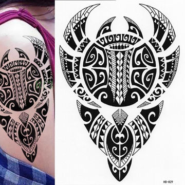 Tatouage éphémère polynésien maori taureau