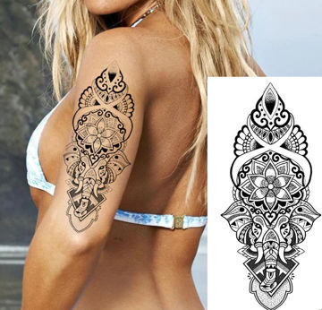 tatouage éphémère ganesh