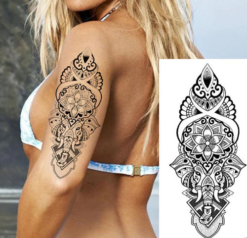 tatouage éphémère ganesh