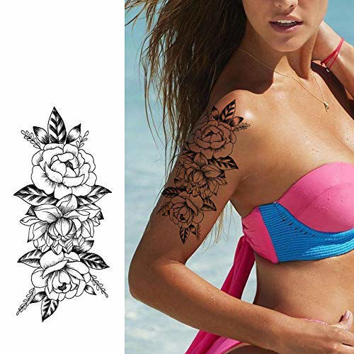 faux tatouage fleur