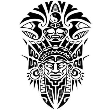 tatouage éphémère maori totem