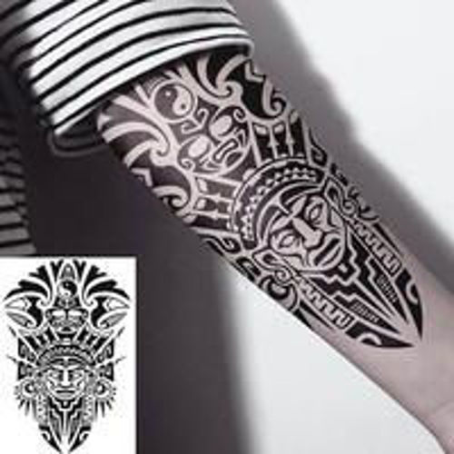 tatouage éphémère maori totem 1
