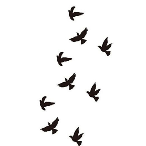 tatouage éphémère oiseau qui s'envole