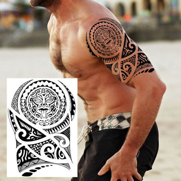 tatouage éphémère tribal maori