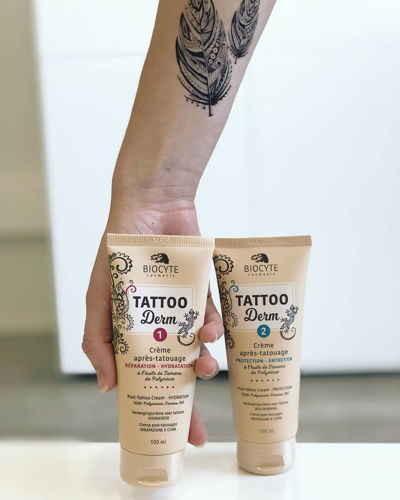 crème réparatrice après tatouage BIOCYTE Tattoo Derm1	