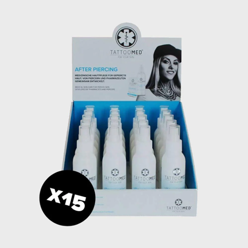 Box lotion 75ml après piercing Tattoomed X15