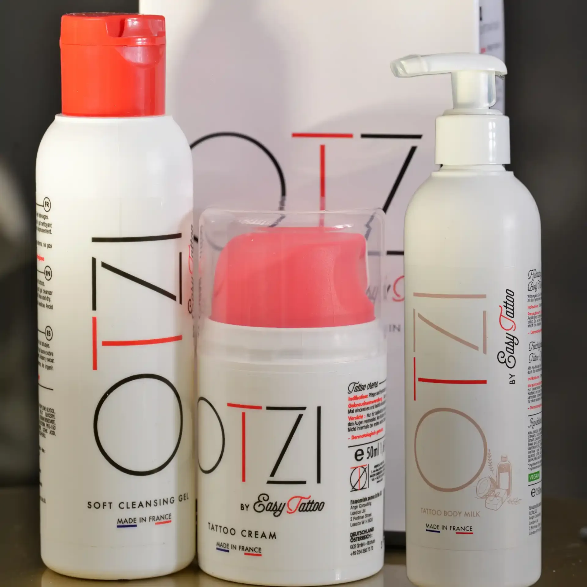 Pack DUO Kit de soin Tatouage 50 ou 100ML + Lait d'entretien 250ml Easytattoo (50ml + 250ml)